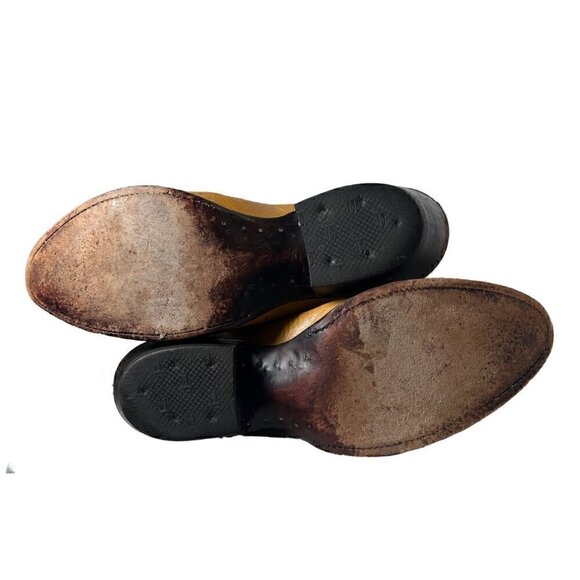 Justin 8737 Boots Smooth Butterscotch Ostrich Leather size Men's 8.5 - Picture 9 of 10